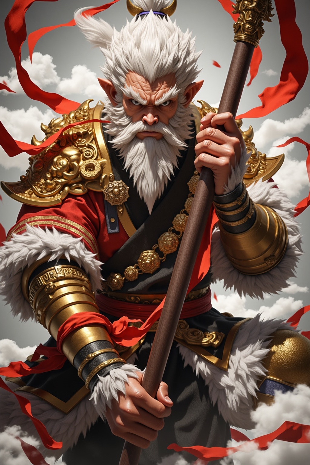 Wukong,  the elder in the elder gamex on Tensor.Art