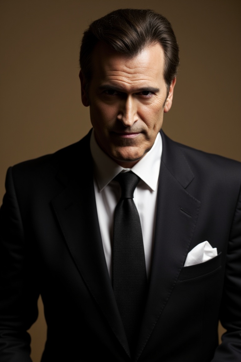 bruc3campb3ll,  dressed as a legitimate business man,  mafia type on Tensor.Art