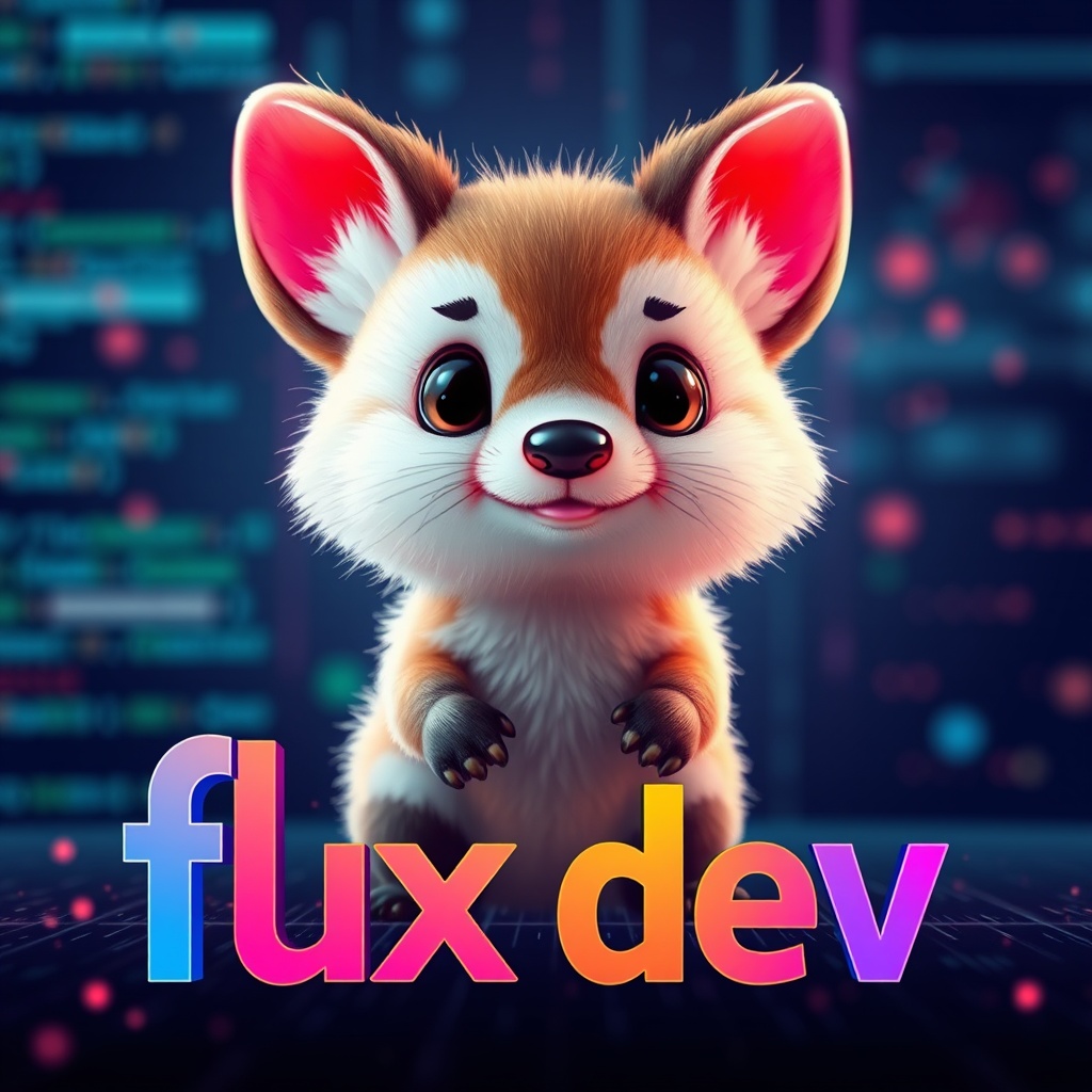 Captivating banner image for 'flux dev',  featuring a cute small animal character,  photorealistic style on Tensor.Art