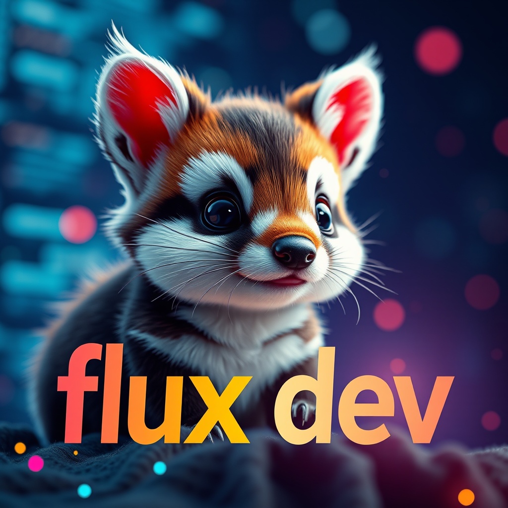 Captivating banner image for 'flux dev',  featuring a cute small animal character,  photorealistic style on Tensor.Art