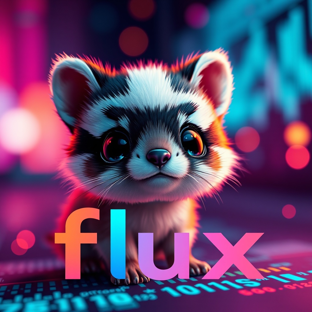 Captivating banner image for 'flux',  featuring a cute small animal character,  photorealistic style on Tensor.Art