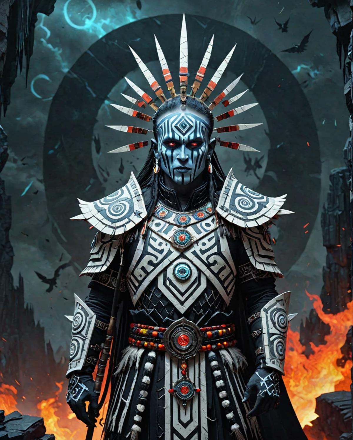 concept art,  Heavenly shaman,  Death knight on Tensor.Art