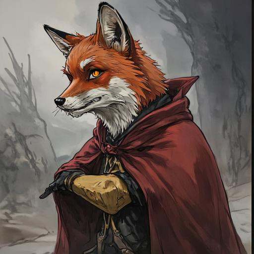 a fox dressed a a wizard,  greg rutkowski on Tensor.Art