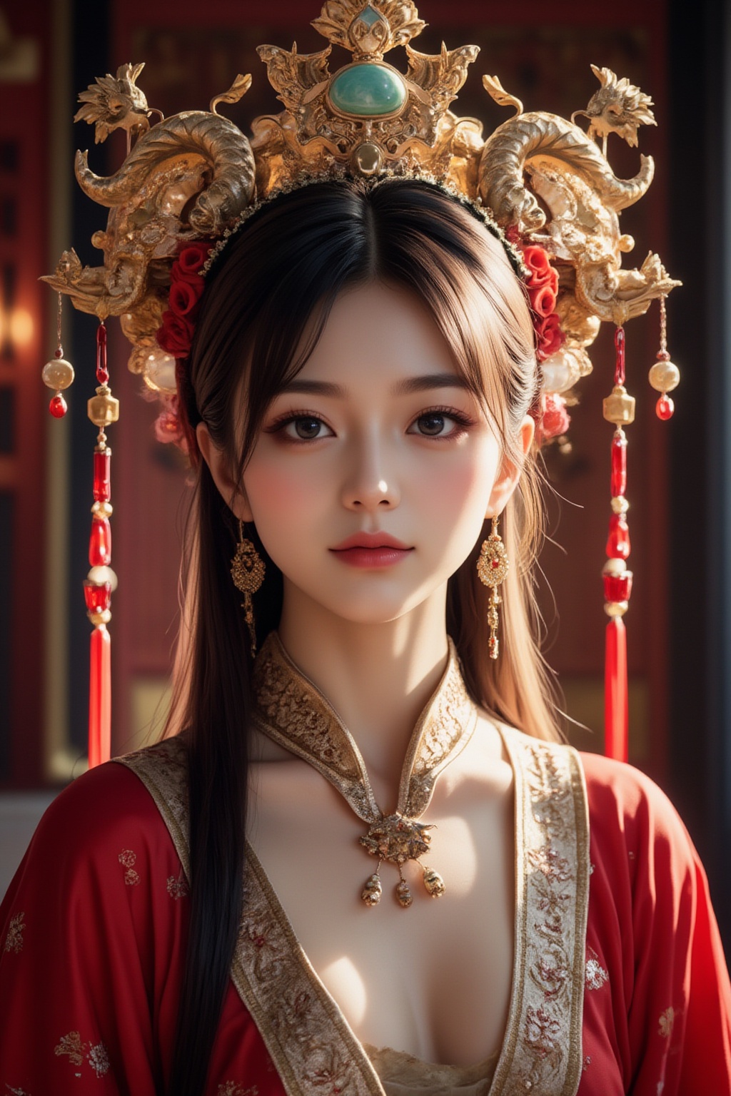 A stunning (korean woman),  bangs-hairstyle ,  cute-smile on Tensor.Art