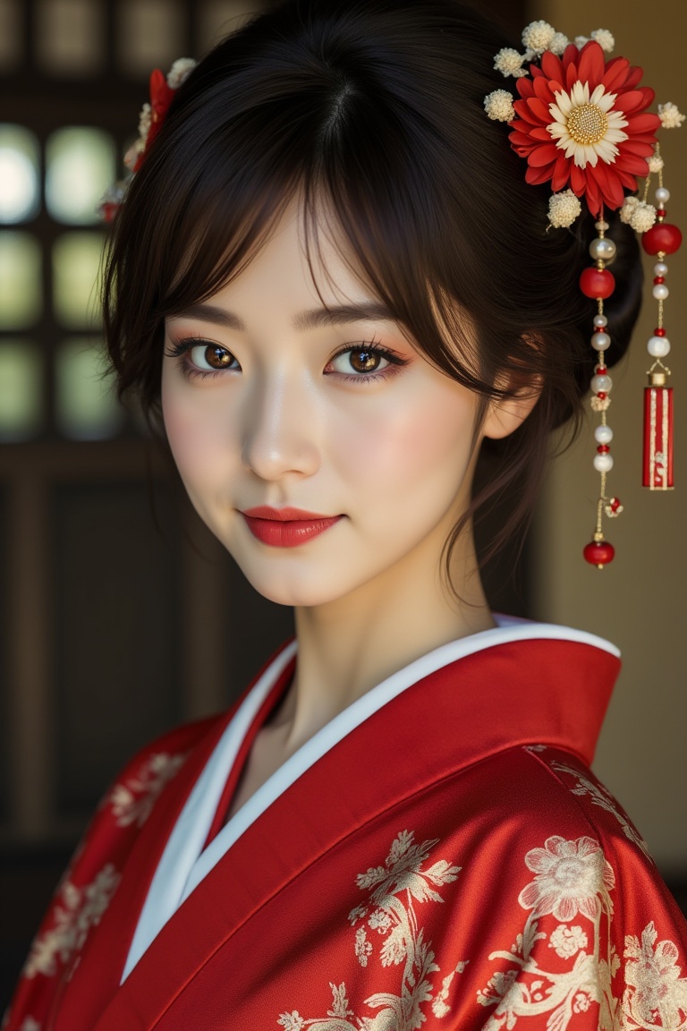 A beautiful Japanese woman,  kimono,  cinematic on Tensor.Art