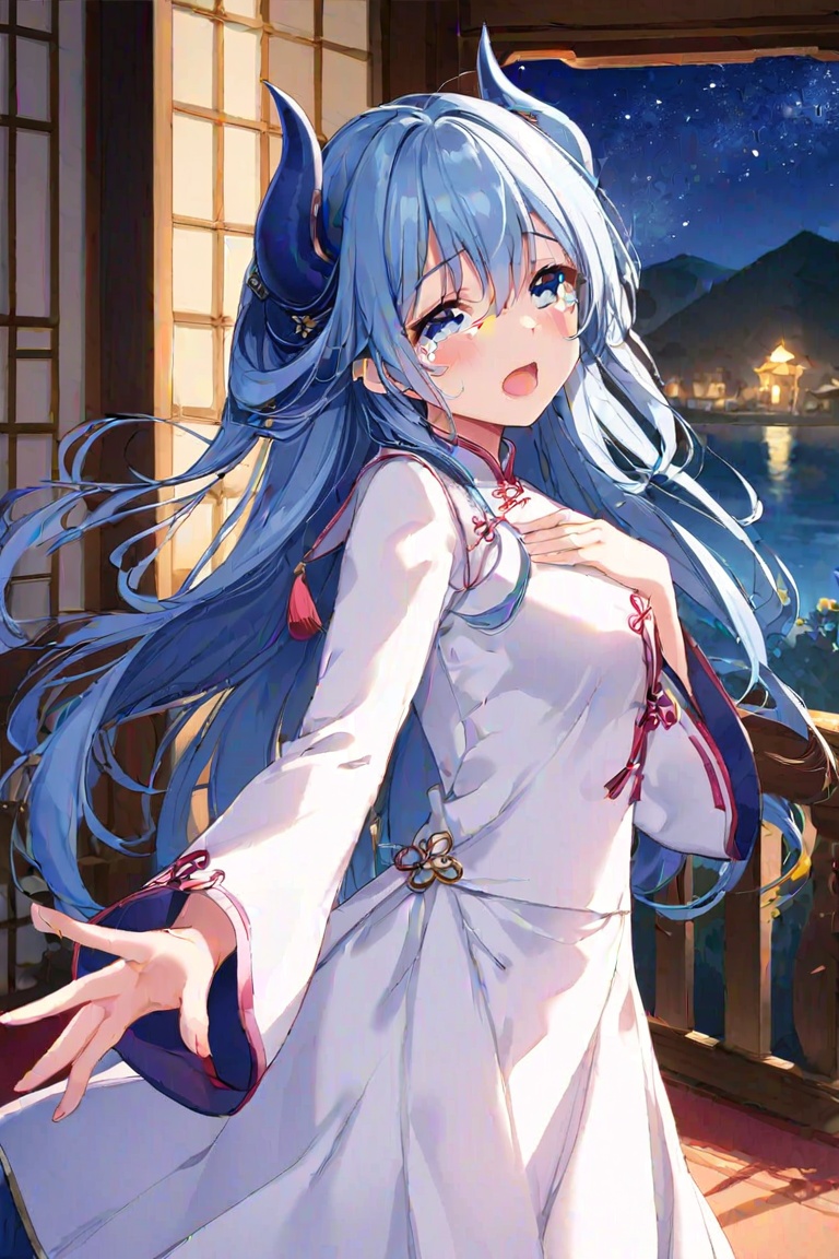 solo,  liuli,  blue hair on Tensor.Art