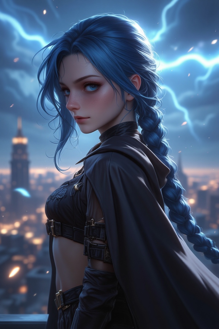 side light,  cinematic angle,  dramatic light. Young woman on Tensor.Art
