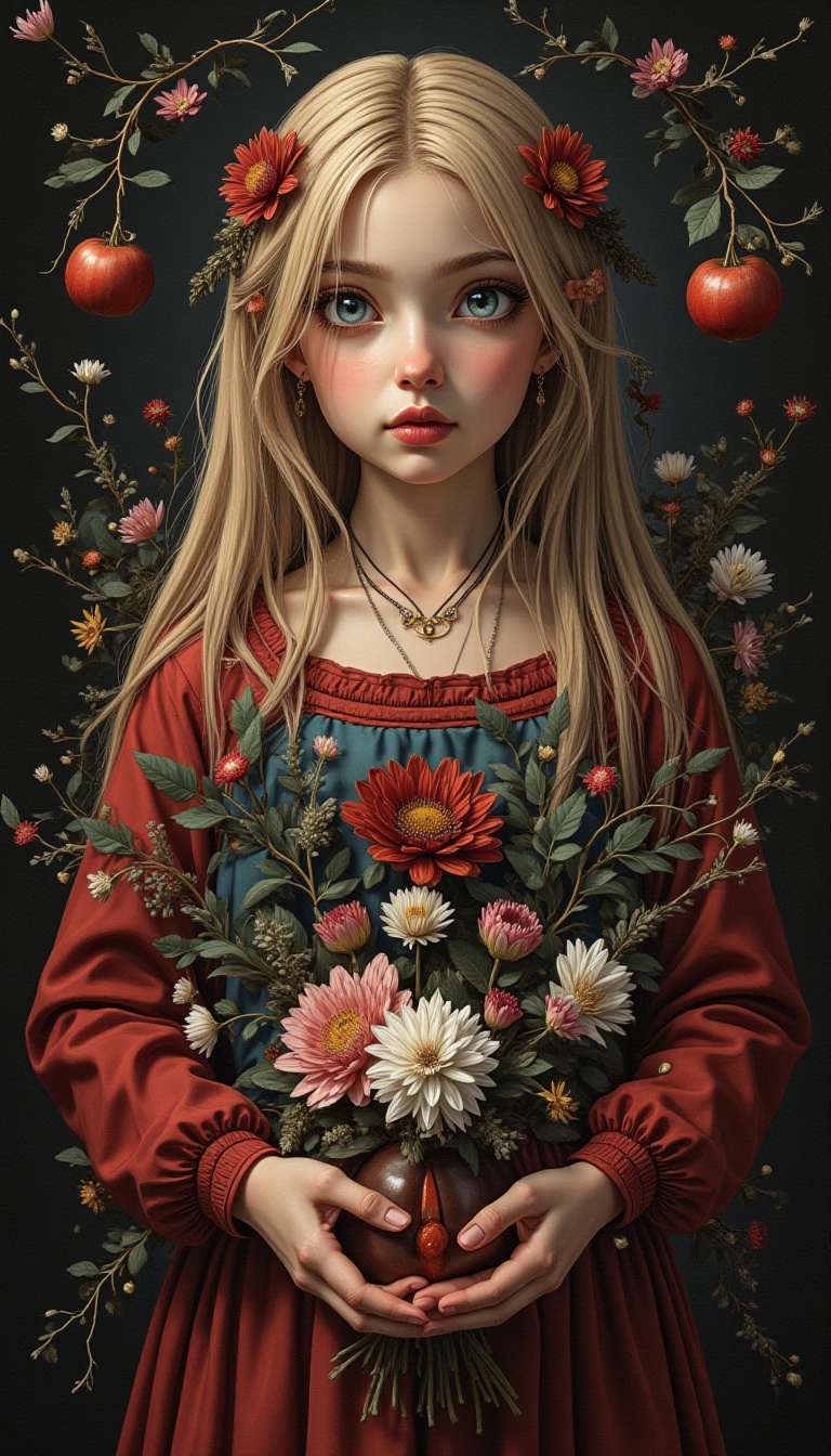 The fusion of liquid metal,  the grace of beautiful women,  and the tranquility of still lifes on Tensor.Art
