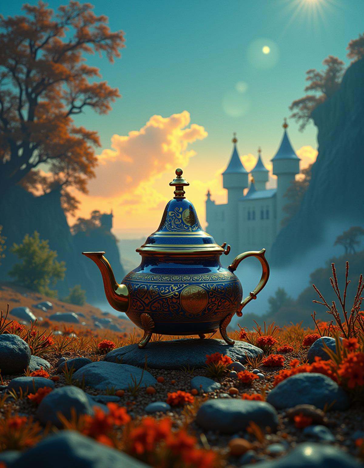 teapot,  designed by Andy Fairhurst,  Etam Cru on Tensor.Art