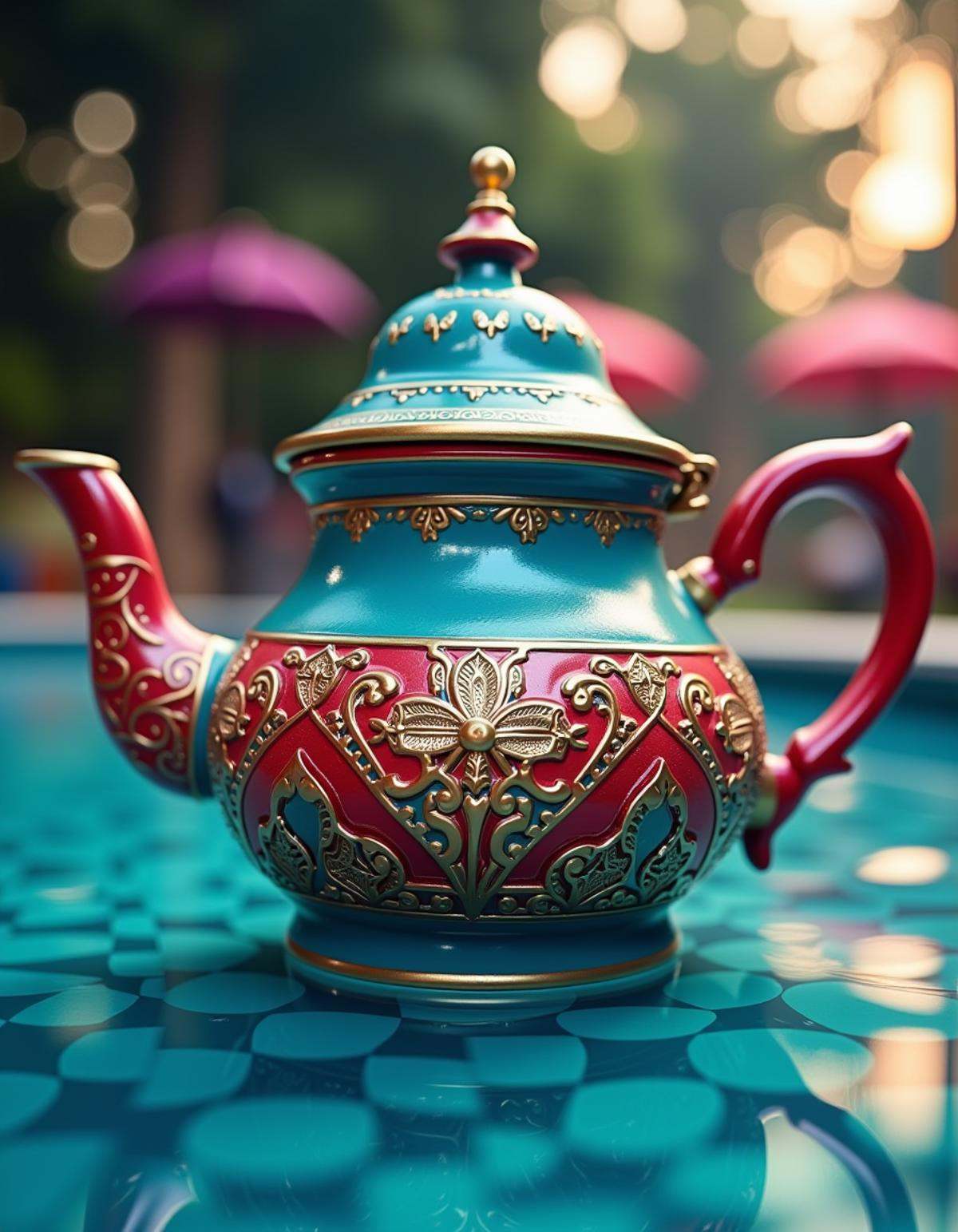teapot,  3D Rendering,  "The Pool Guy" on Tensor.Art