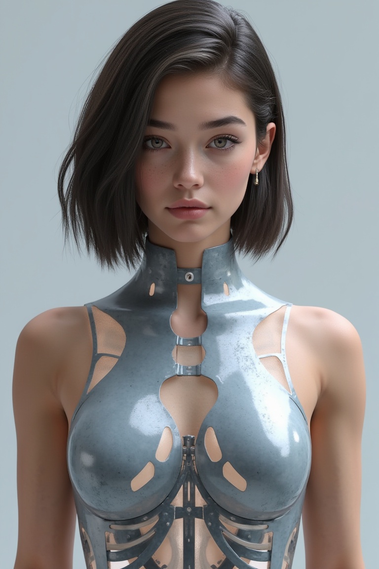 A beautiful Korean android girl,  gynoid on Tensor.Art