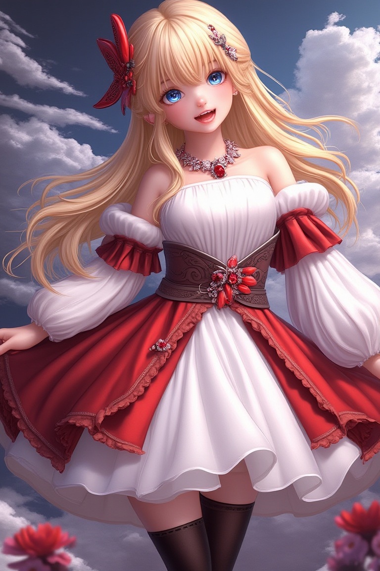 Happy expression,  Realistic photo:1.1,  (Dark fantasy) on Tensor.Art