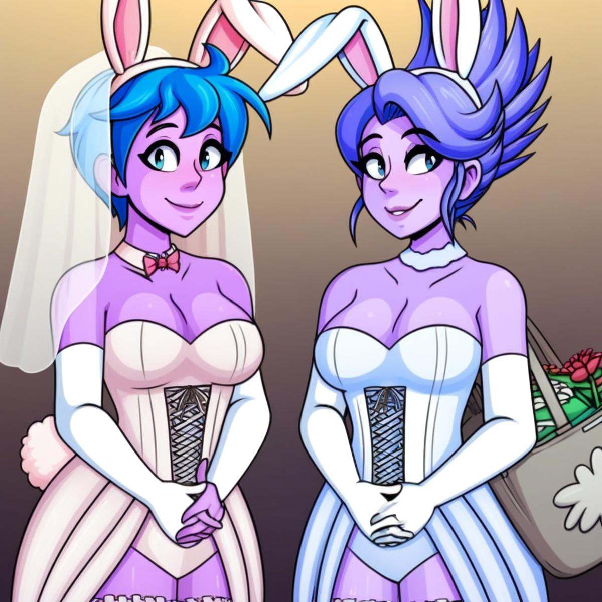 bag,  short hair,  Mary Wedding Dress on Tensor.Art
