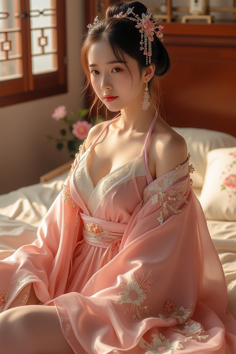 1 girl,  photorealistic,  hanfu on Tensor.Art