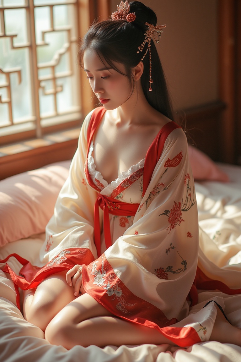 1 girl,  photorealistic,  hanfu on Tensor.Art