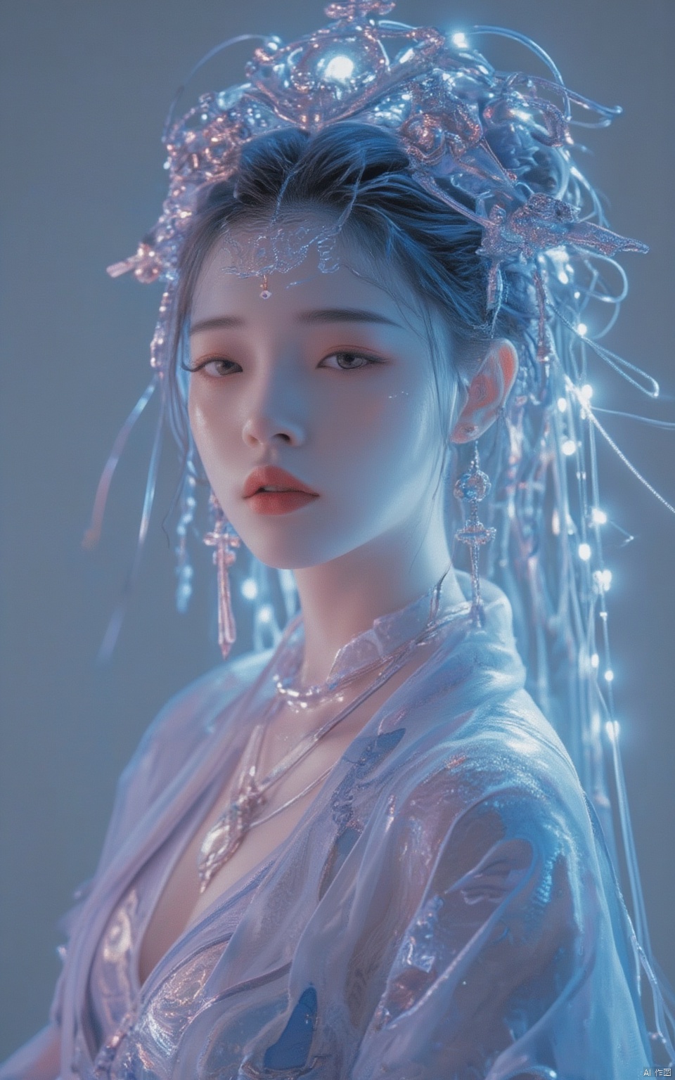 1girl,  solo,  jewelry on Tensor.Art
