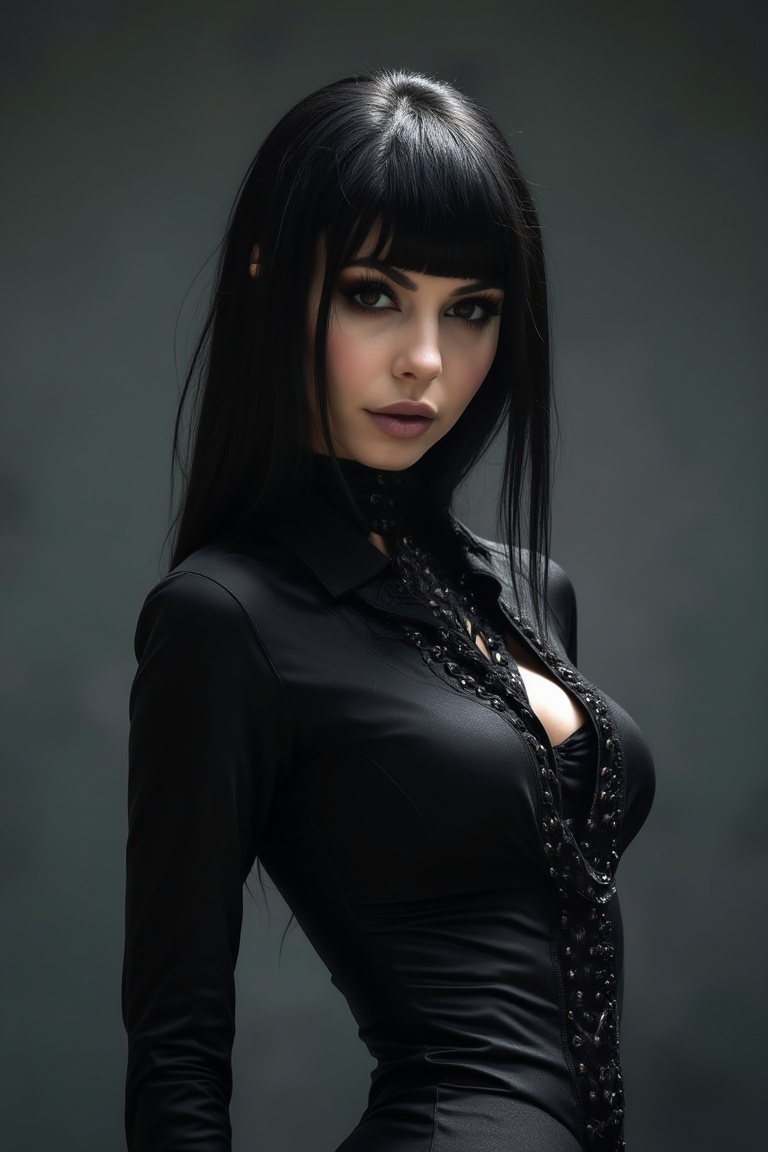 goth girl ,  goth,  revealing clothes on Tensor.Art