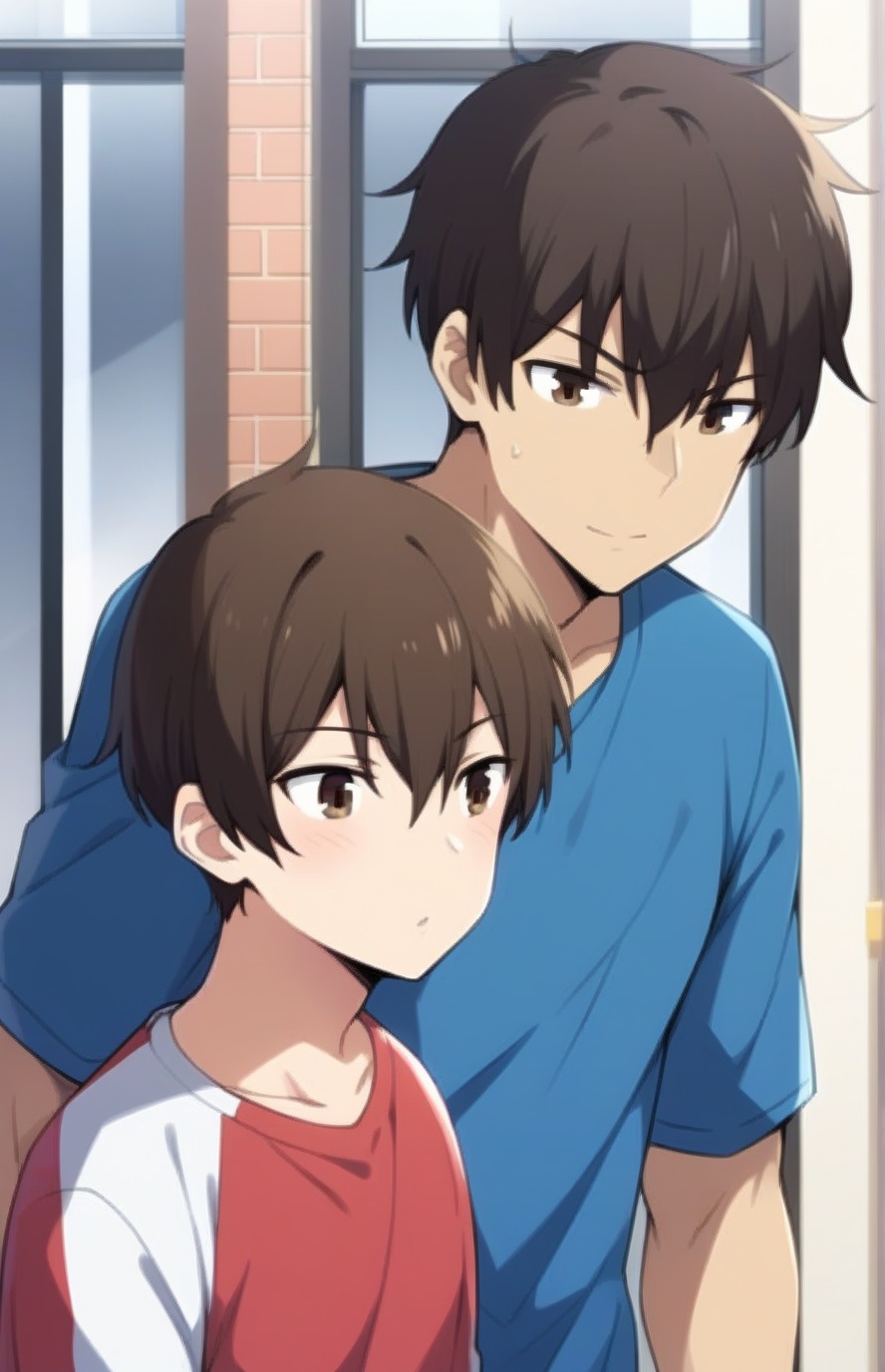 Boy,  Short hair,  Brown hair on Tensor.Art