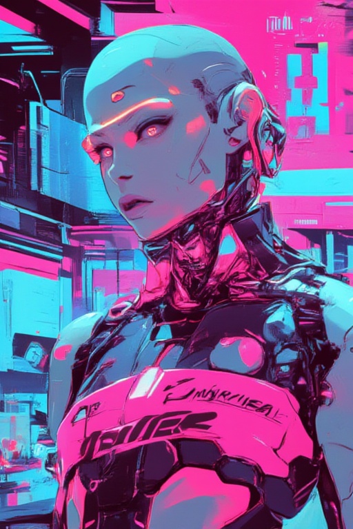 futurediff ,  (cyberpunk girl like a samurai in the style of Conrad Roset,  Nicola Samori) white skinm on Tensor.Art