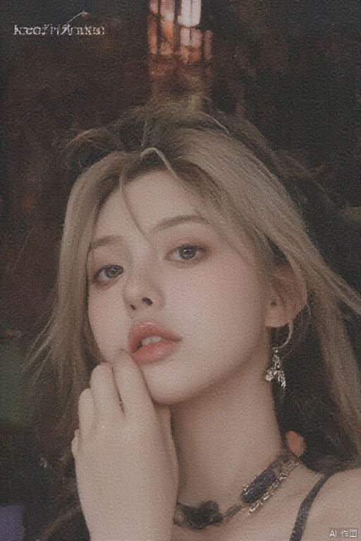 (8k, RAW photo, best quality, masterpiece:1.2),((8k, RAW photo, best quality, masterpiece:1.2),(((portrait:1.2))),((((realistic, photo realistic:1.5)))),(beautifuly detailed eyes:1.2),((front view:1.3)),Fashion Magazine coverï¼A handsome female model, film poster featuring a young miss as the central character.     She stands confidently in the center of the poster, wearing a fashionable and edgy Full set of equipment,   The background is dark and Gritty, The text is Bold and striking, with a catchy tagline that adds to the overall feeling of drama and excitement.     The color palette is mainly dark with splashes of Full of energy colors, giving the poster a Dynamic and visually striking appearance,vertical painting (Magazine:1.3), (cover-style:1.3), Fashionable, miss, Full of energy, Full set of equipment, posture, front, colorful, Dynamic, background, element, confident, Express, Keep, statement, Accessories, majestic, coiled, about, touch, Scenes, text, cover, Bold, striking, title, fashionable, font, catchy, title, big, striking, modern, trend, focus,Fashion,,,fair_skin,shiny_skin,Support your chin with both hands,