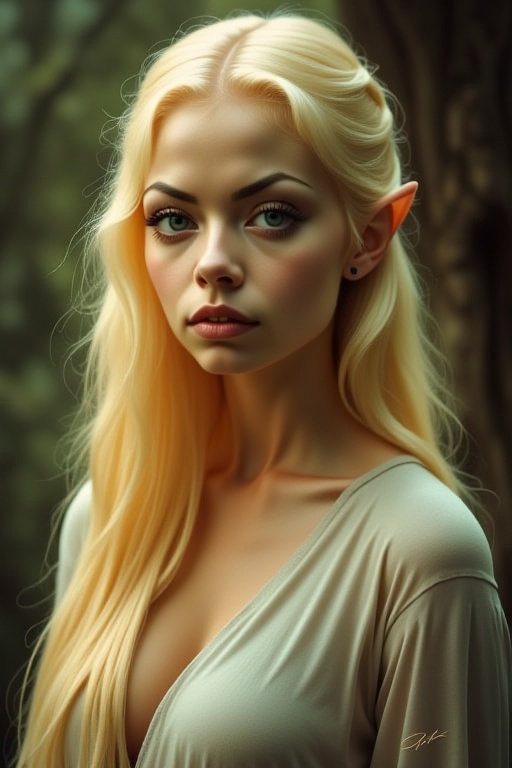 In her youth,  Galadriel is described as willful,  rebellious on Tensor.Art