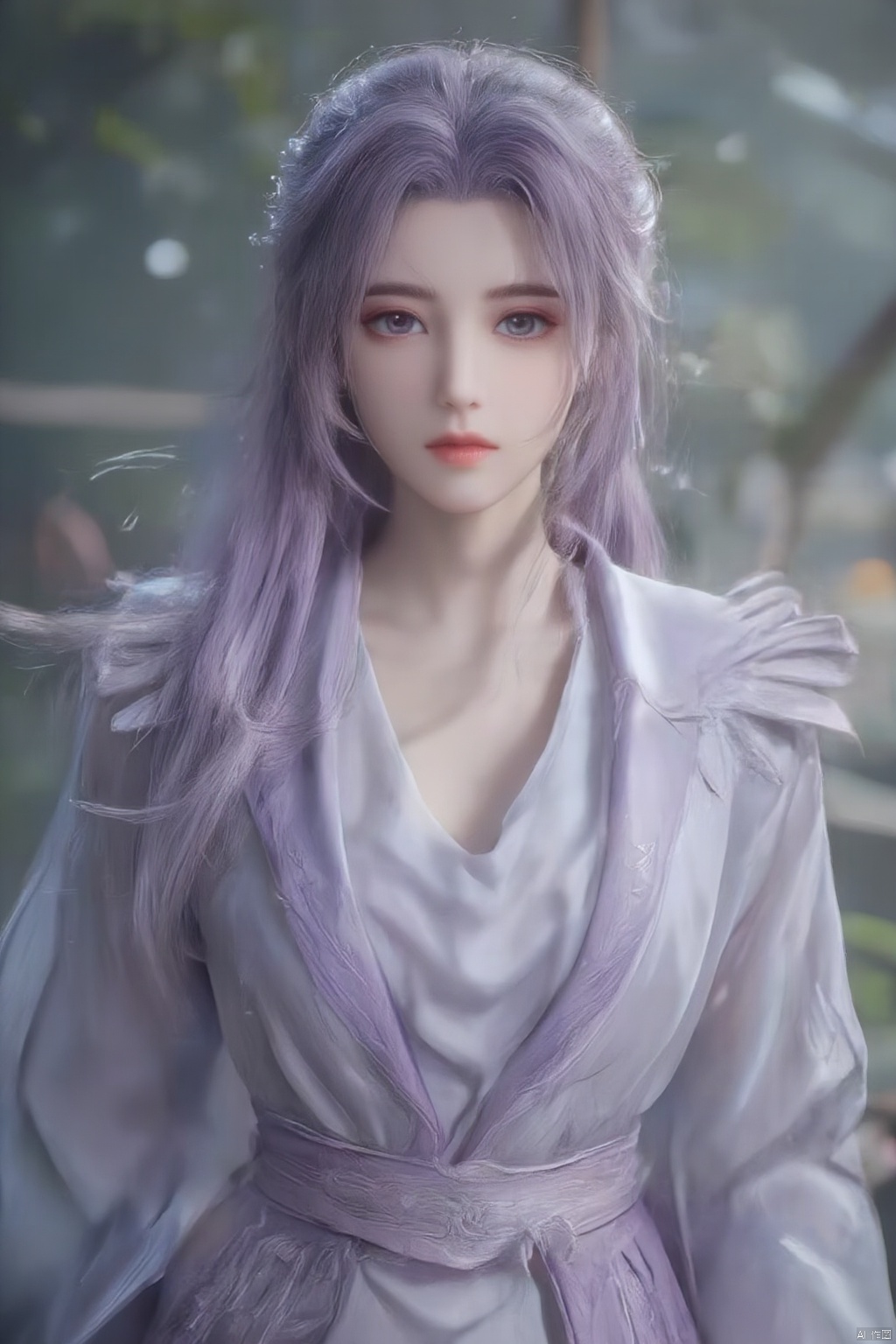  best quality,masterpiece,arien_hanfu,1girl,(falling_snow:1.2),looking_at_viewer,,(big breasts:1.59), ,Xyunxiao,(A garden full of flowers in the background:1.7)