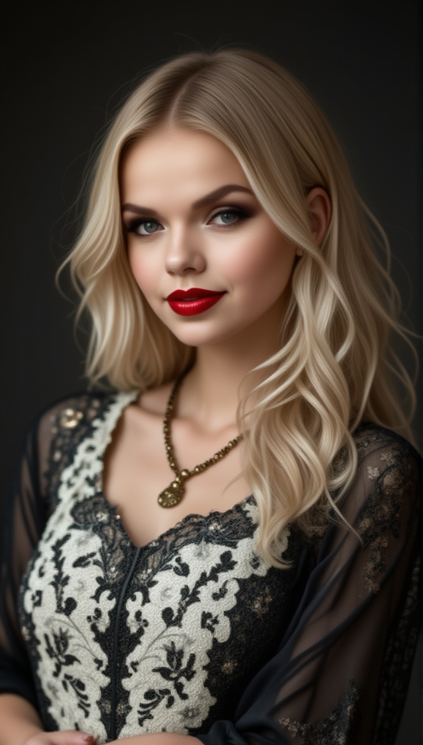 Beautiful young woman,  blonde,  perfect delicate face on Tensor.Art