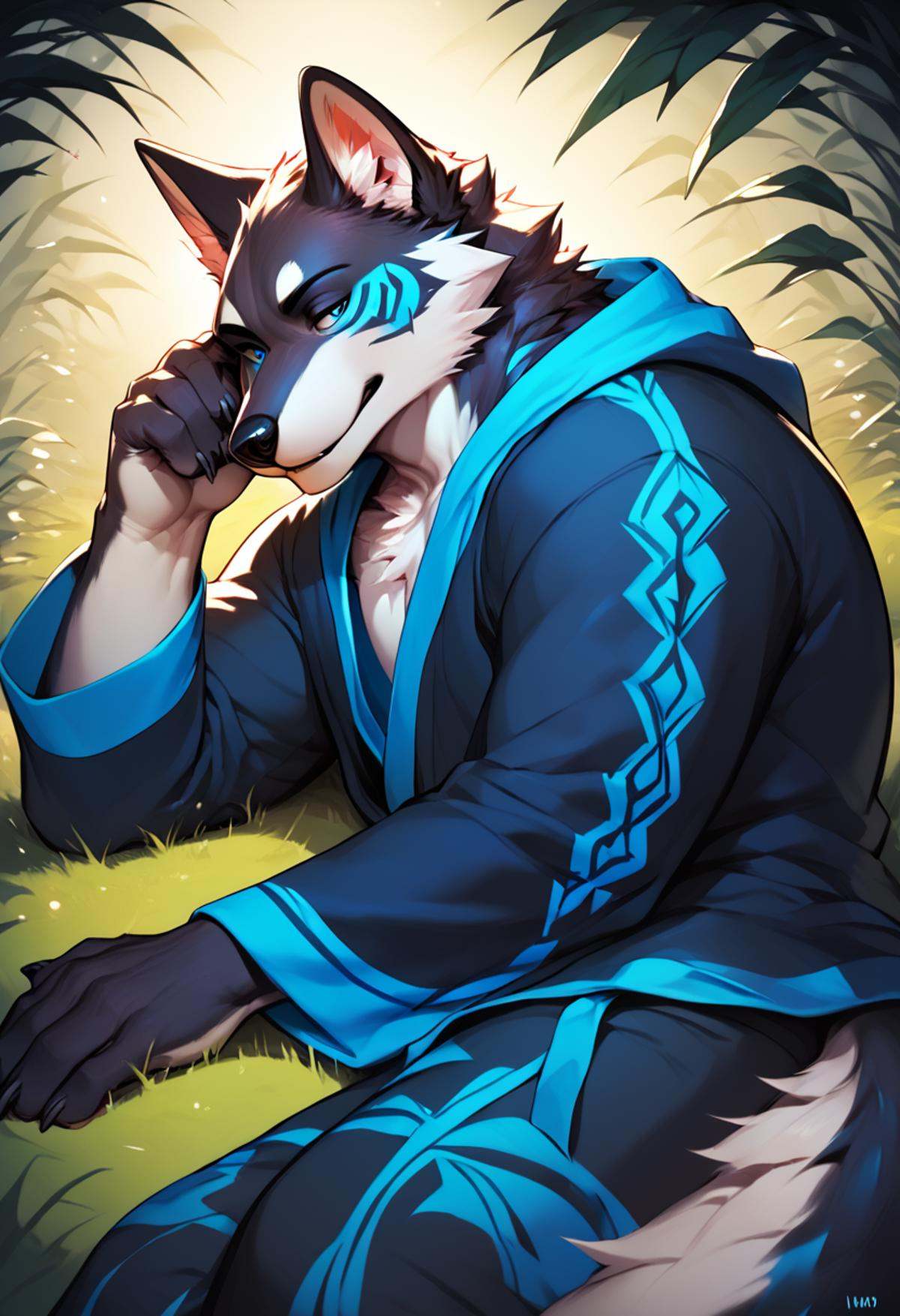 azul,  furry,  mature on Tensor.Art