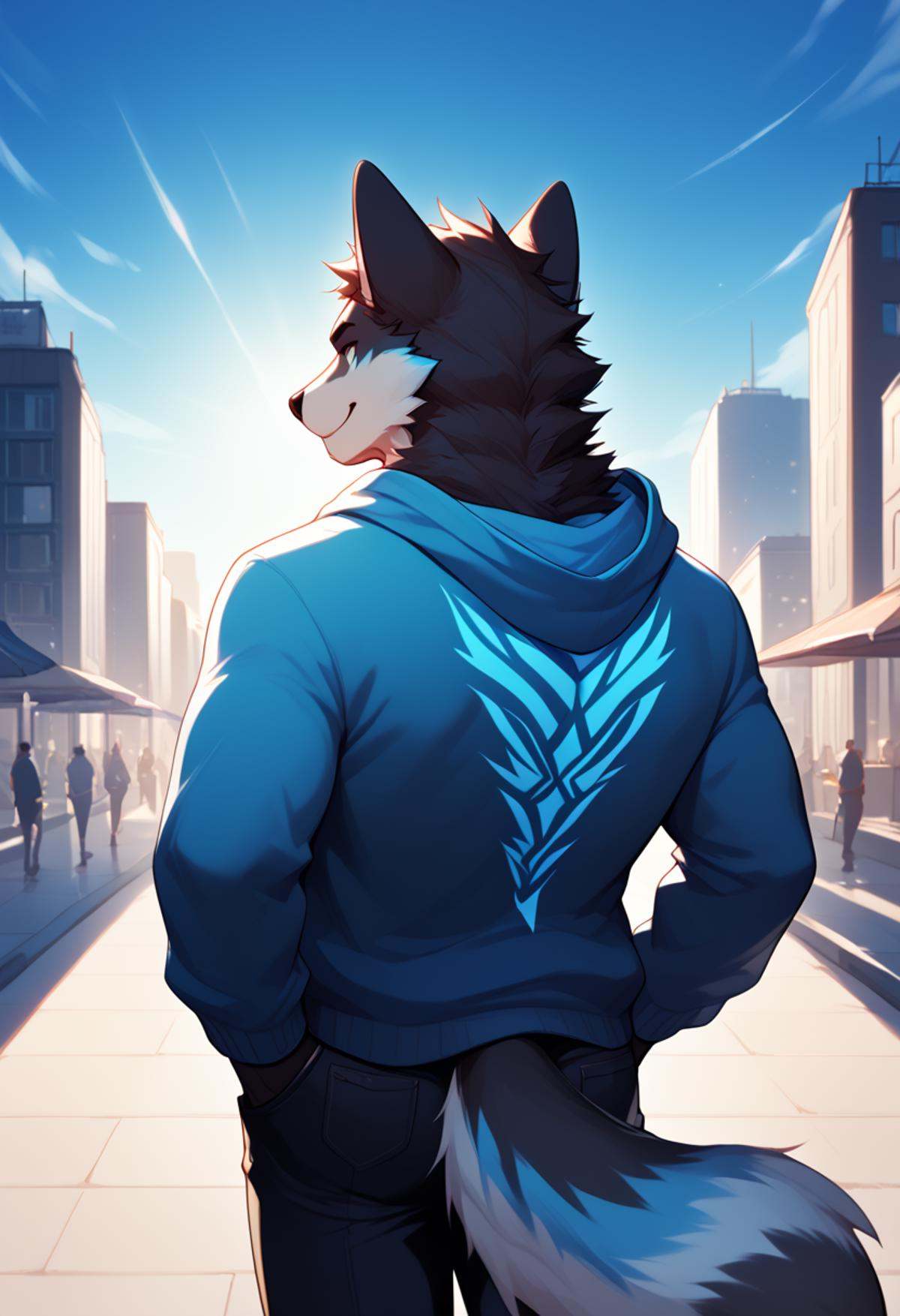azul,  furry,  mature on Tensor.Art