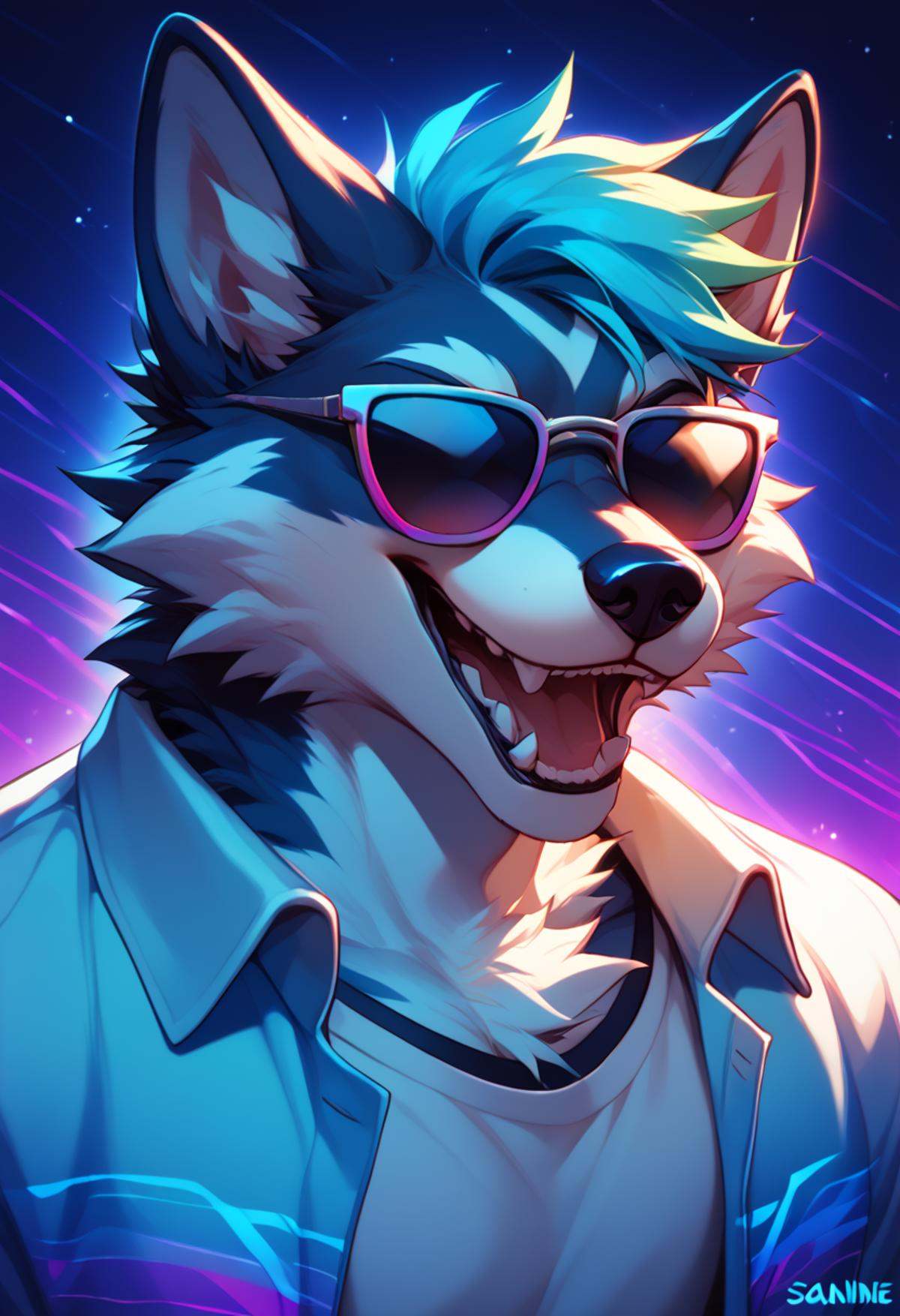 azul,  furry,  mature on Tensor.Art