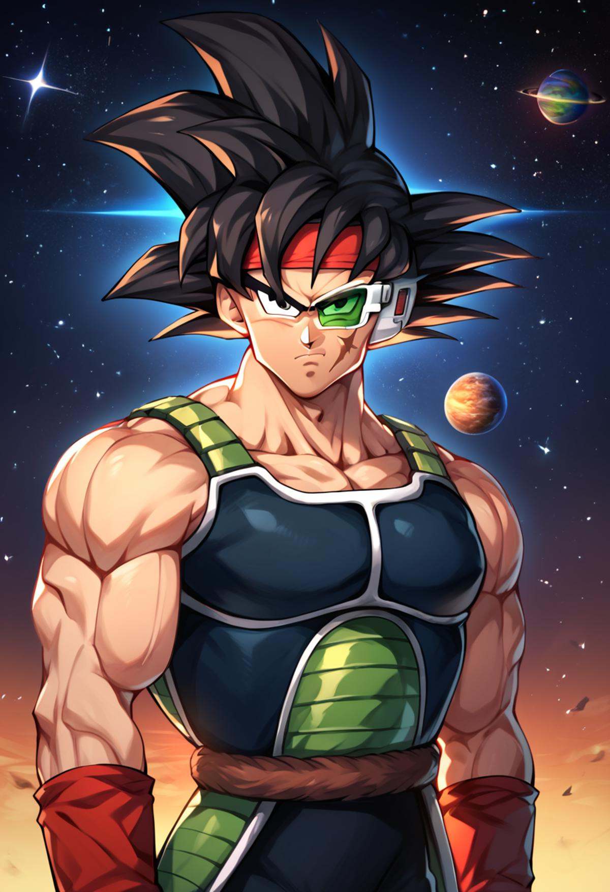 bardock,  by mattari illust,  1boy on Tensor.Art