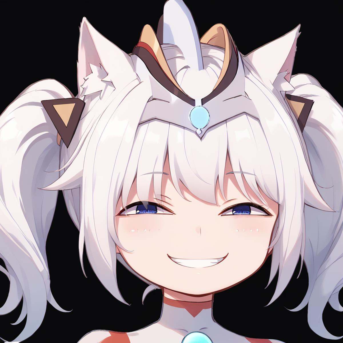 junneko,  twintails,  white hair on Tensor.Art