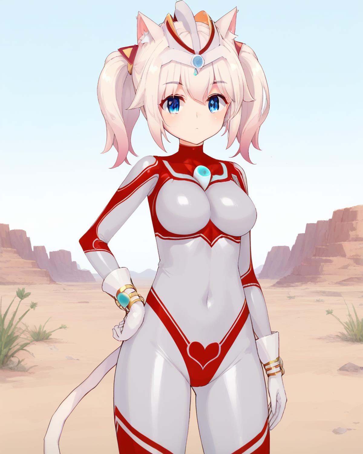 junneko,  twintails,  white hair on Tensor.Art