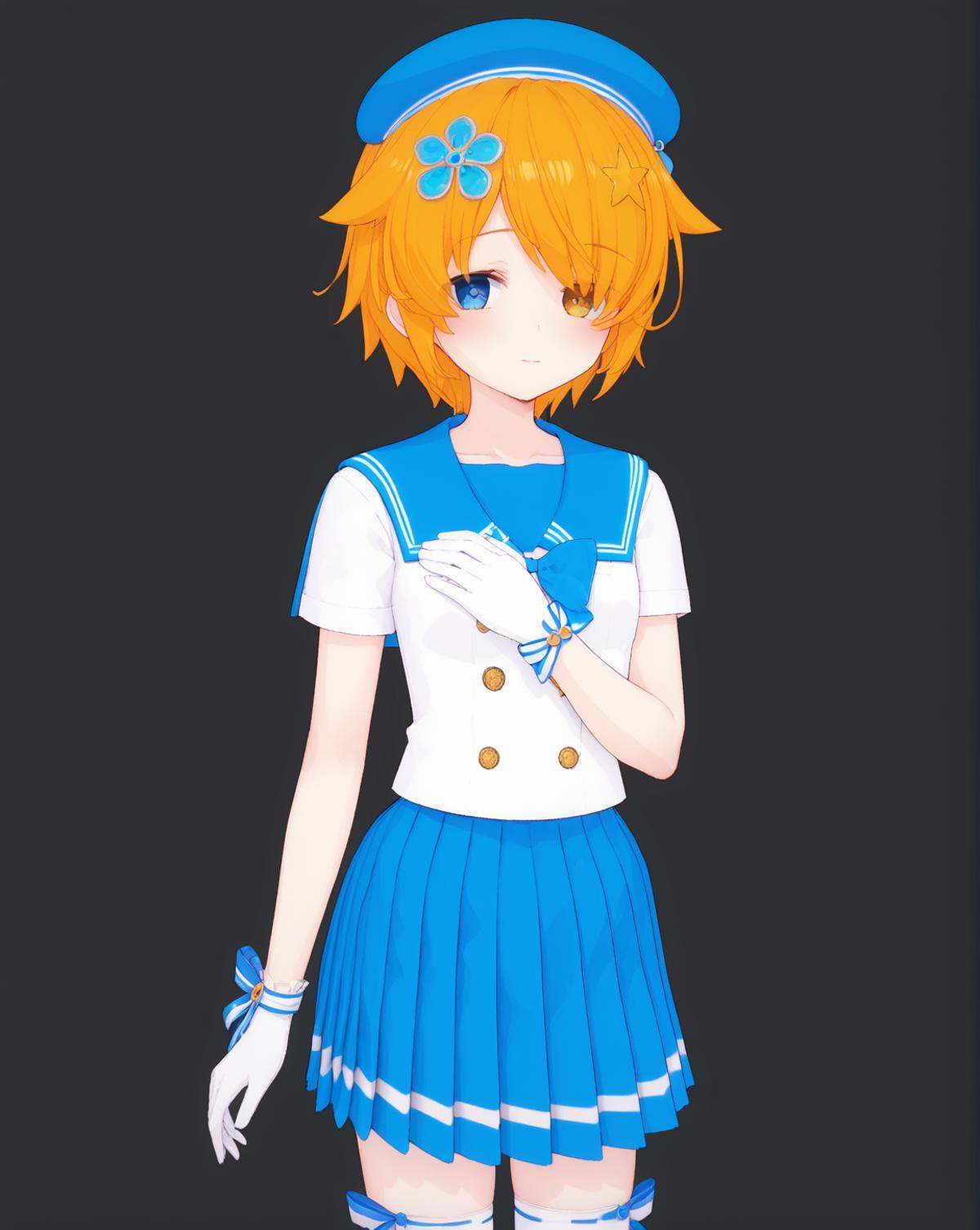 AndreaOwen,  orange hair,  blue eye on Tensor.Art