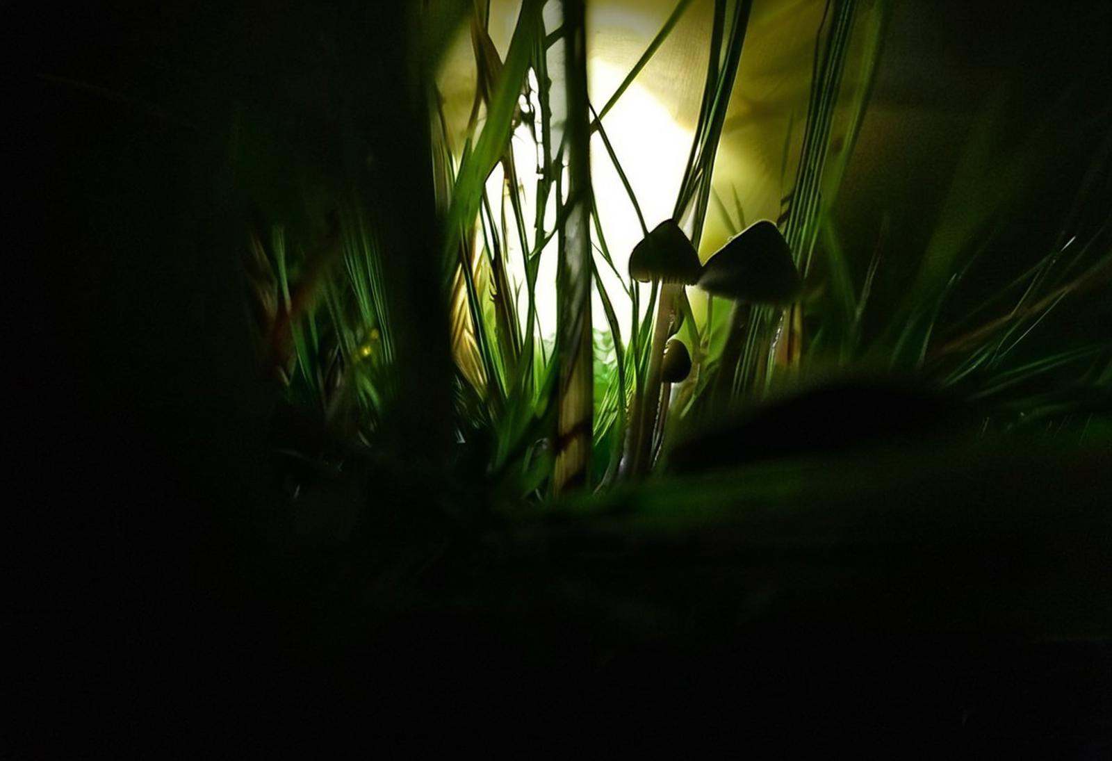 dark-grasshrooms,  mushrooms,  grass on Tensor.Art
