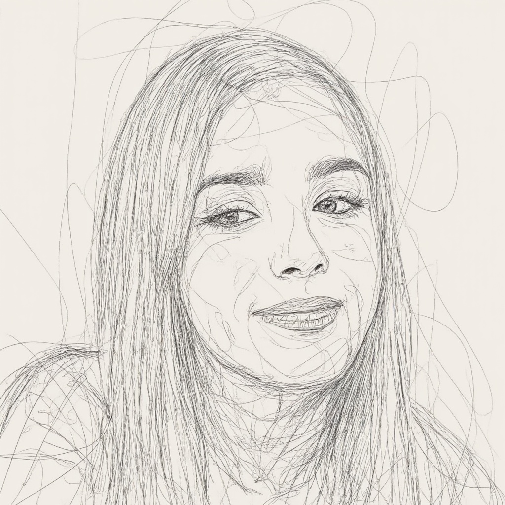johaneli portrait,  moguel style,  sketch on Tensor.Art