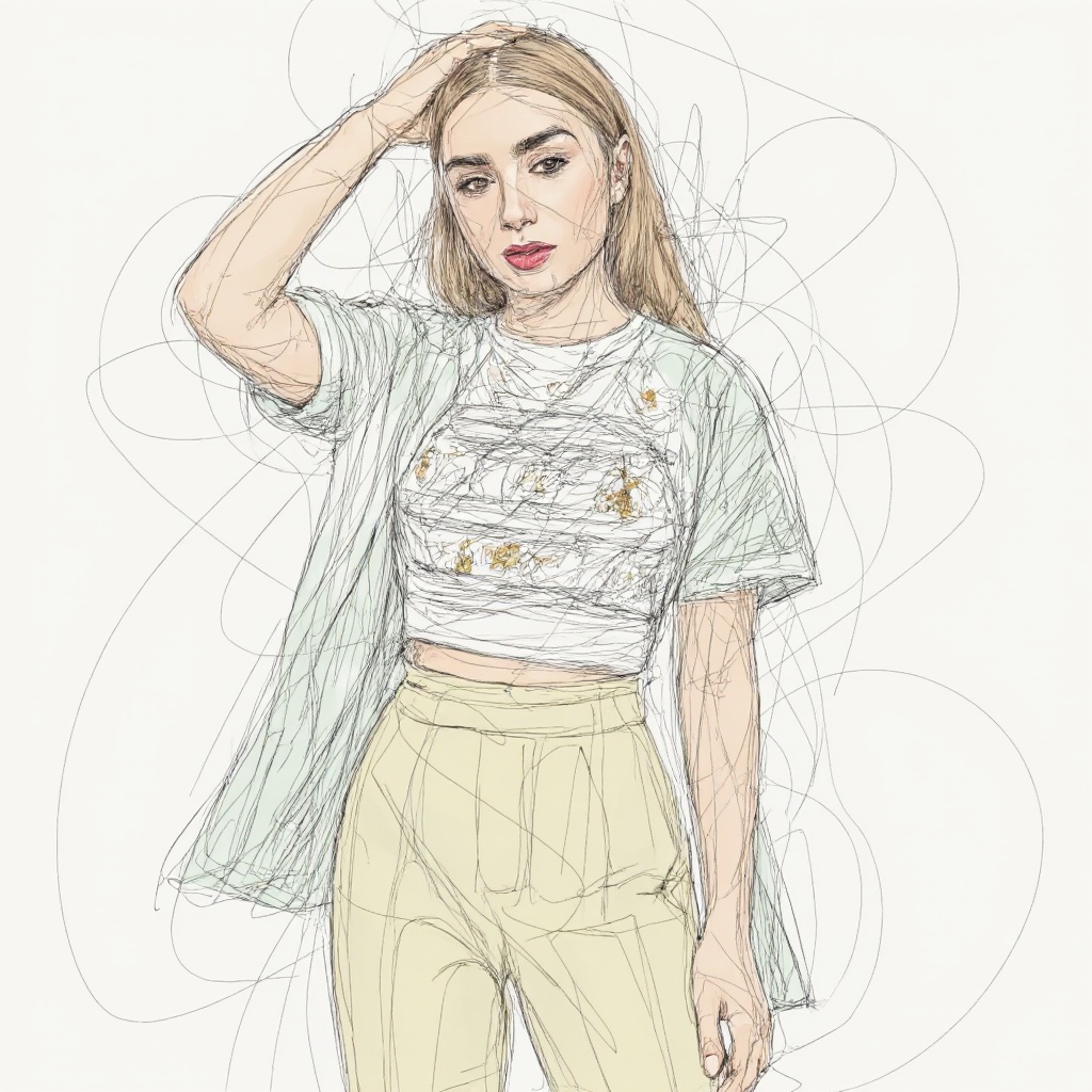 lilyco,  moguel style,  sketch on Tensor.Art