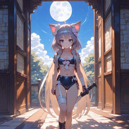bandages,  scenery,  animal ears on Tensor.Art