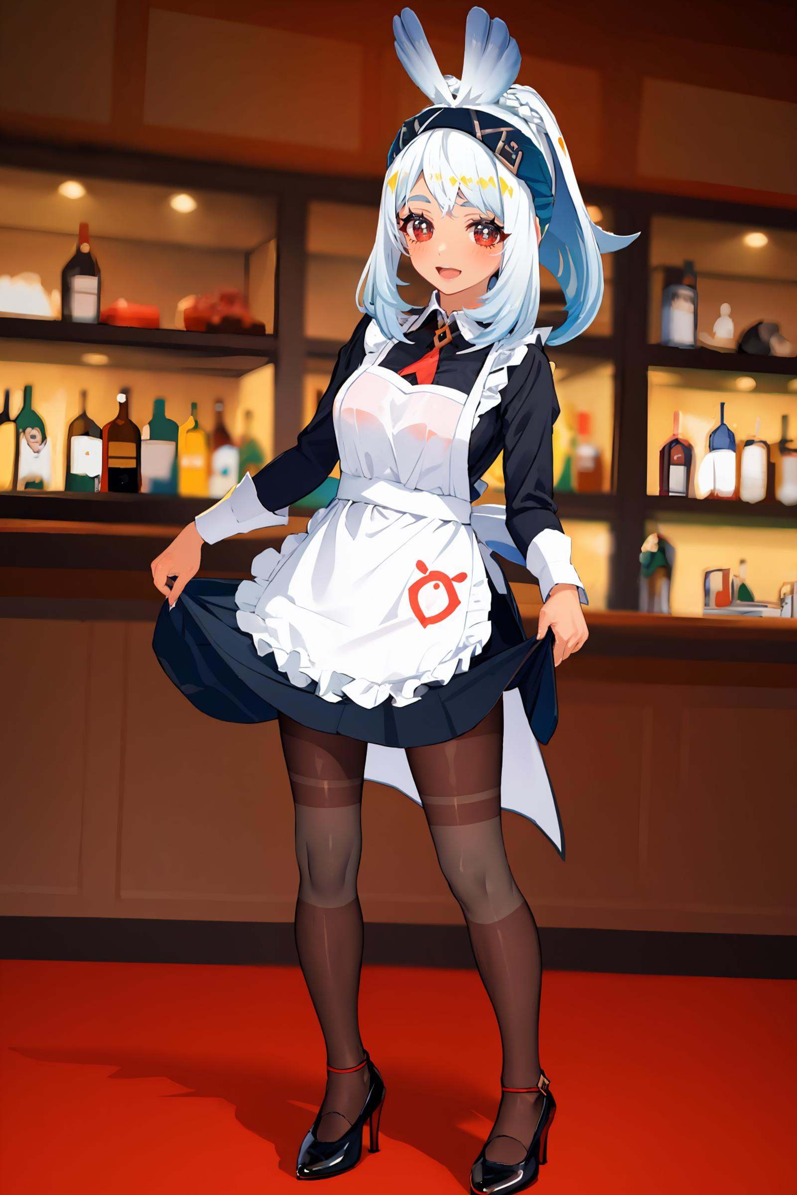 1girl,  mualani \(genshin impact\),  maid on Tensor.Art