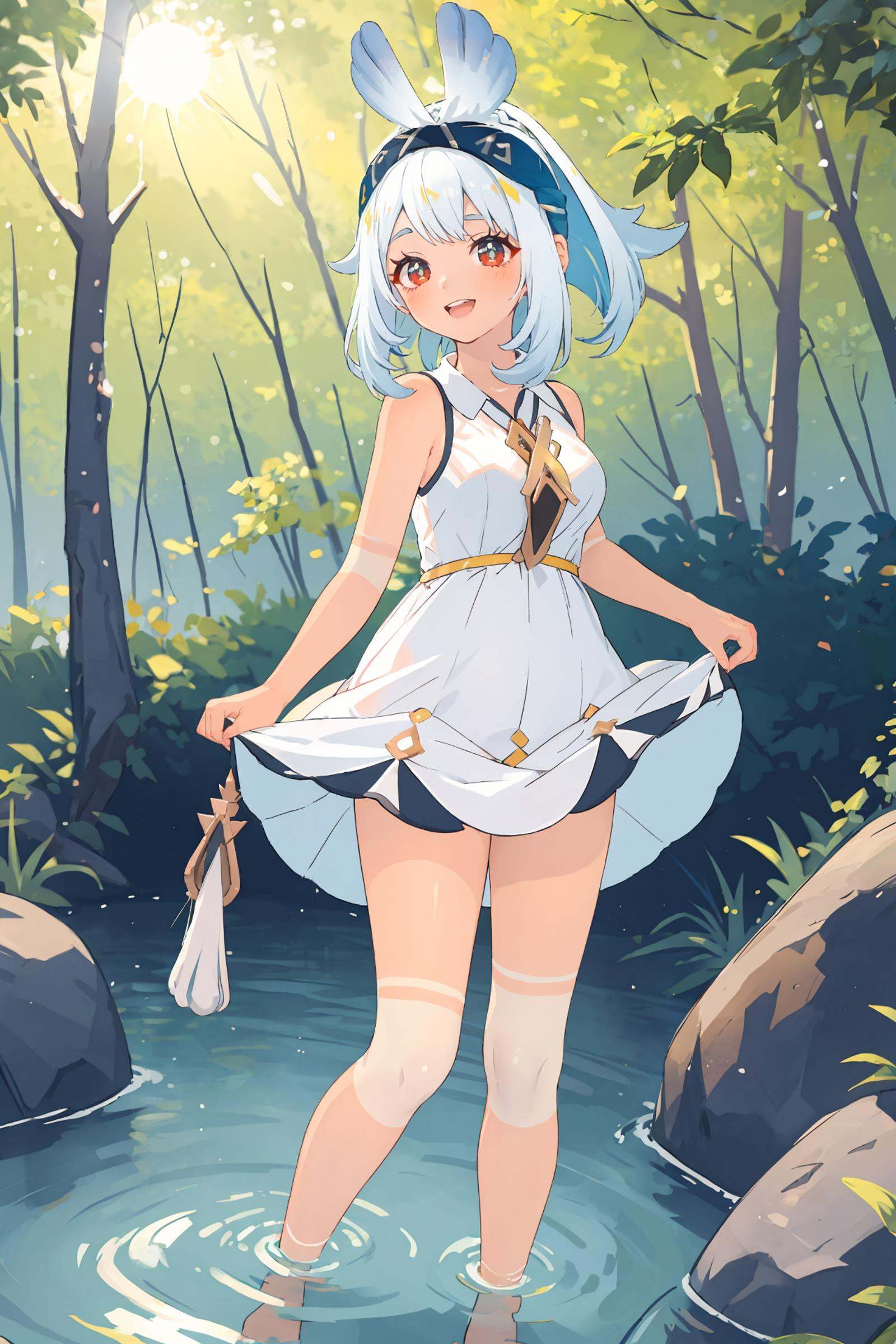 1girl,  mualani \(genshin impact\),  bow hairband on Tensor.Art