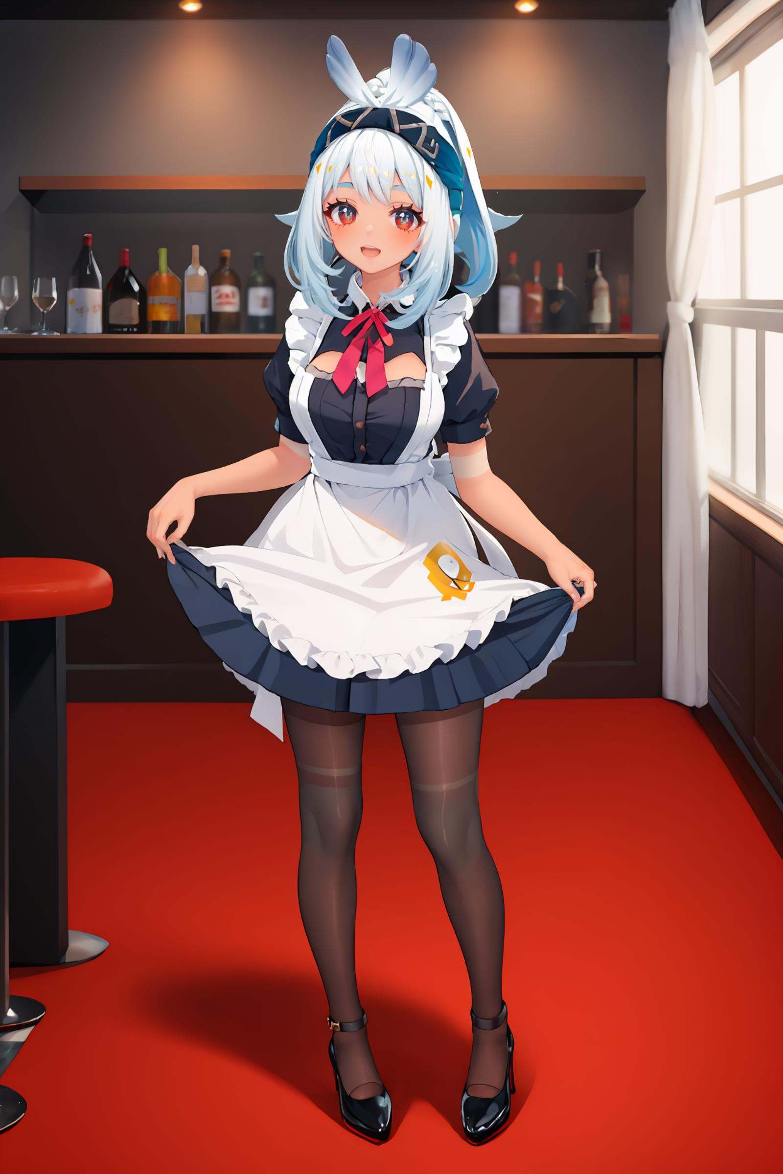 1girl,  mualani \(genshin impact\),  maid on Tensor.Art