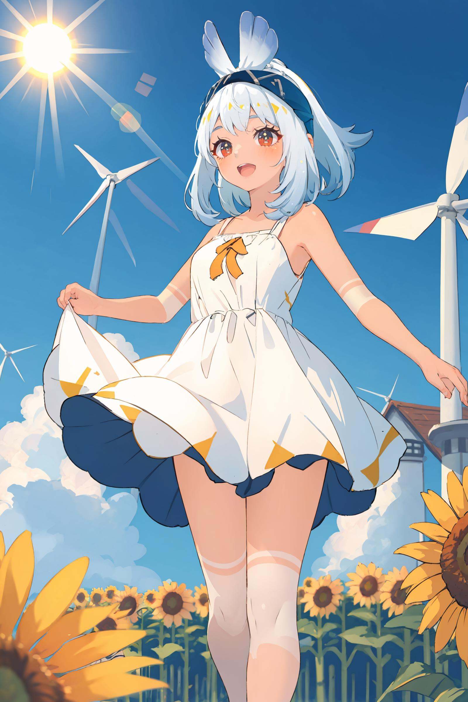 1girl,  mualani \(genshin impact\),  bow hairband on Tensor.Art