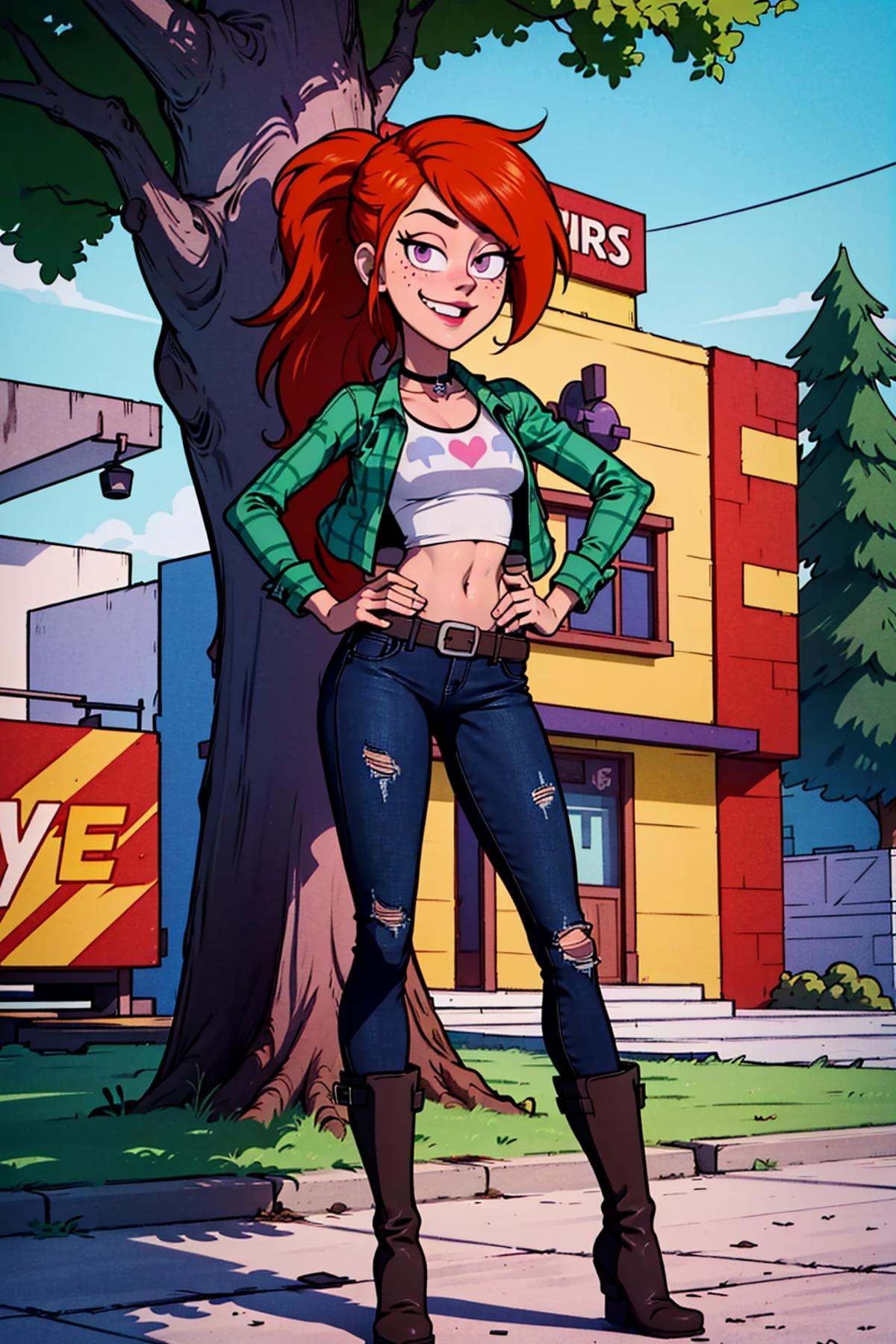 an accurate and detailed full body shot of a young ***** female character named Vindy,  1girl,  tall on Tensor.Art