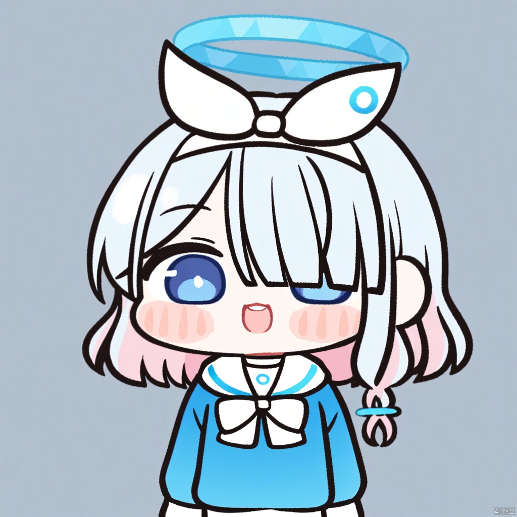 1girl,arona \(blue archive\),blue archive,chibi,,