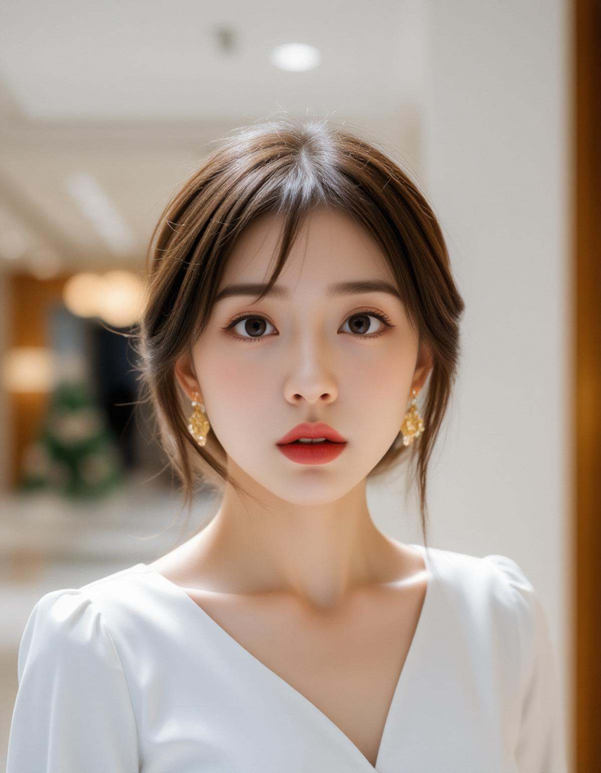 best quality,  masterpiece,  raw photo of a female in white dress on Tensor.Art