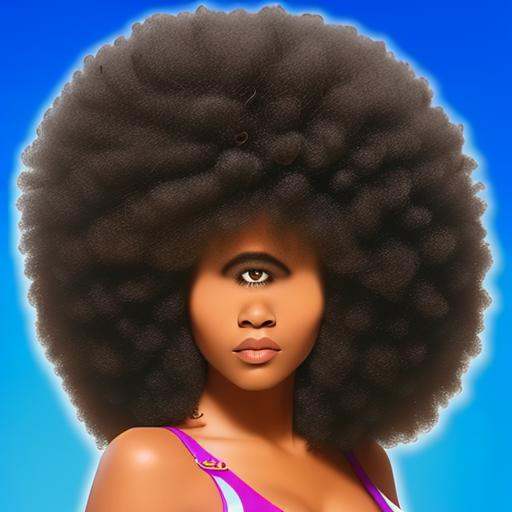 cyclops girl,  young african american woman,  lookingaway on Tensor.Art