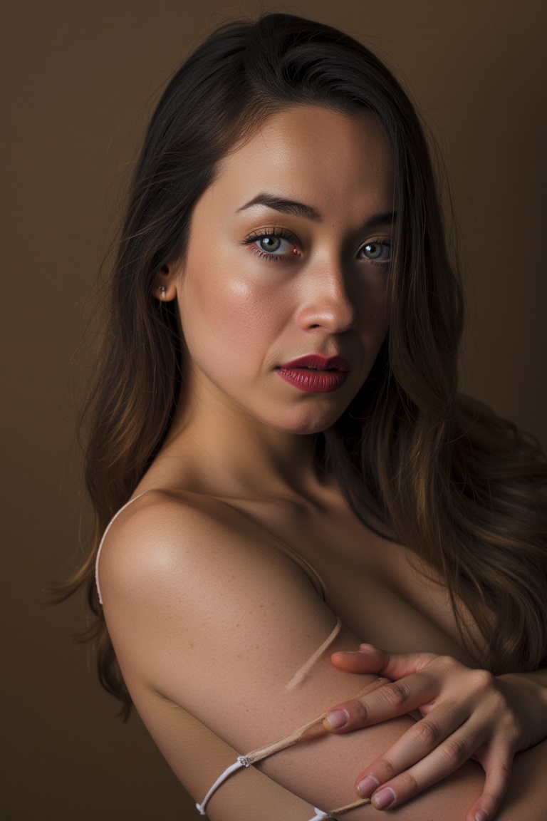 natmar (woman) modeling,  good lights,  close up on Tensor.Art