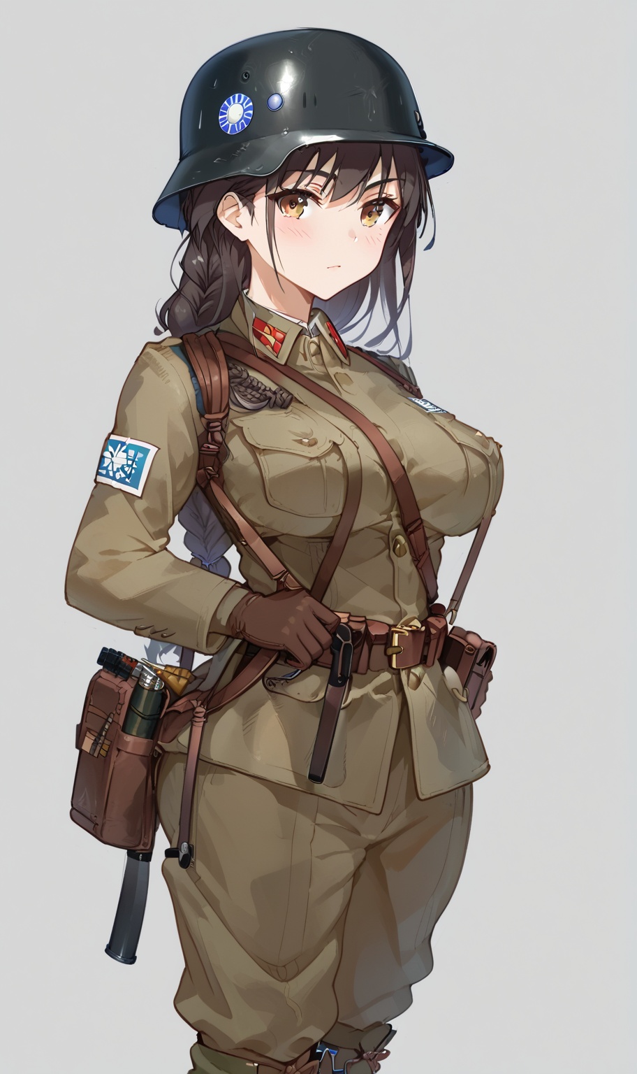 1girl,  solo,  simple background on Tensor.Art