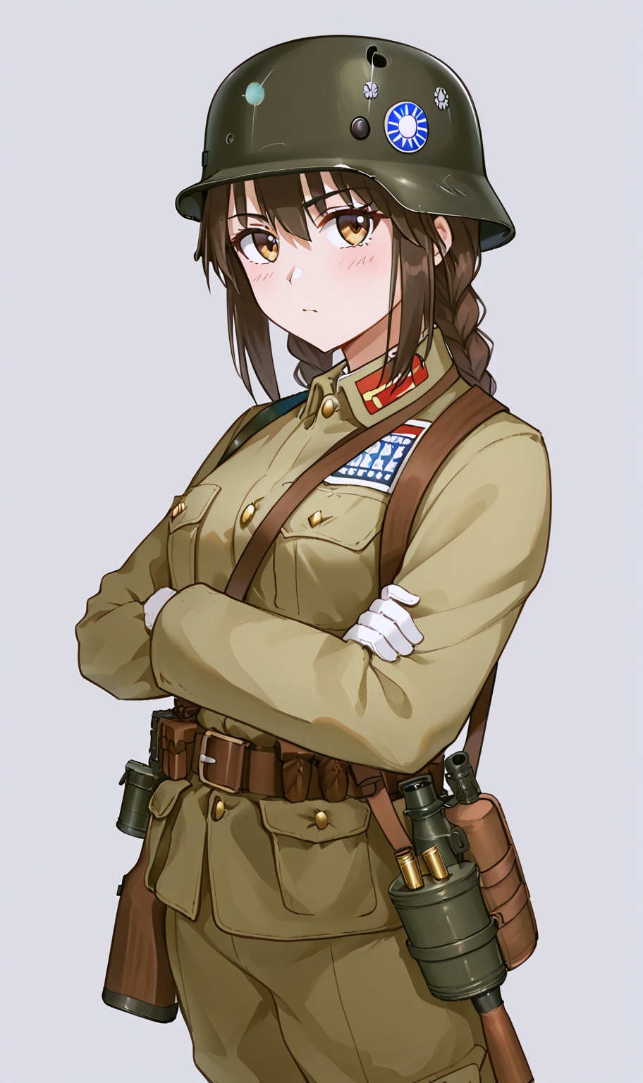 1girl,  solo,  simple background on Tensor.Art
