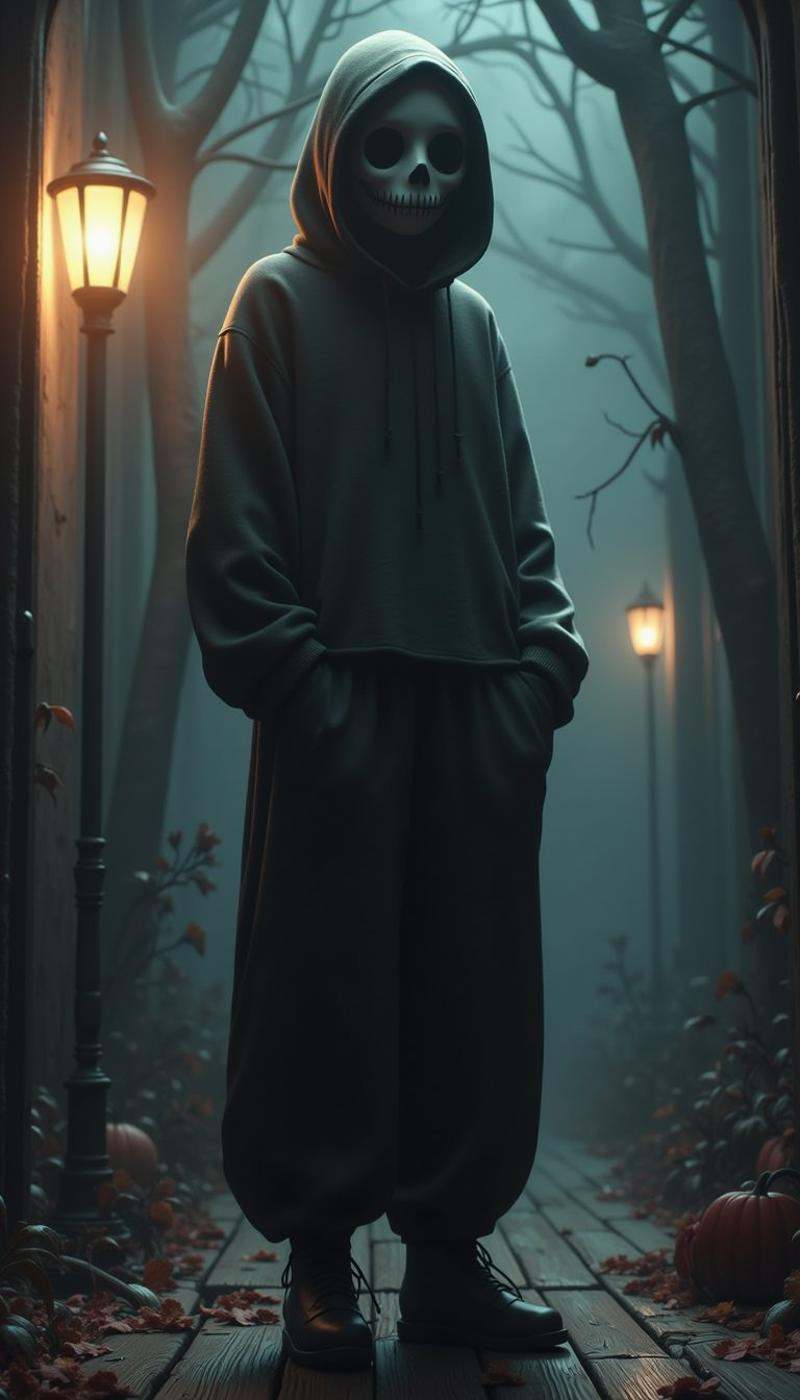 CozySpookyStyle atmospheric dark and charming. . Sweatpants by mnemic on Tensor.Art
